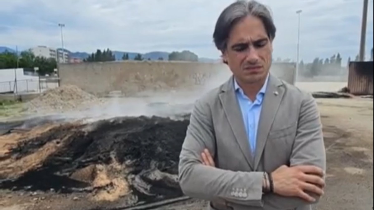 Reggio, Falcomatà: «A Catona bruciati quasi tutti i rotoli di manto erboso, danni per 150 mila euro»